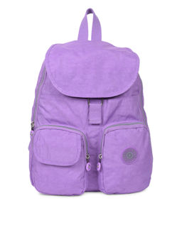 Bahama - CRINKLE Light Purple Color Nylon Material Soft Medium Size Backpack - FH-9288012006