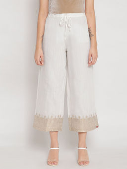 Biba - Off White Printed Palazzo