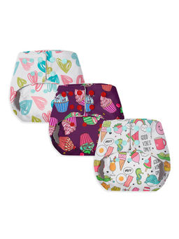 BASIC - Easy - Pack Of 3 Freeszie Cloth Diapers For Babies Outer Shell Only - Assorted