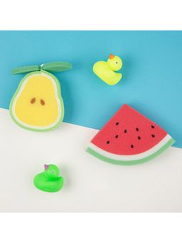 Baby Moo - Sliced Fruit Multicolour 2 Pack Bath Sponge (Pack of 2)