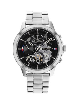 Tommy hilfiger black dial analog watch Clearance