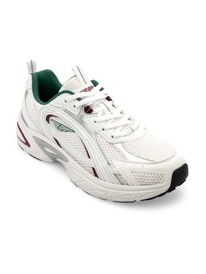 Buy Red Tape Men RT Neo Classics' 96 Textured White & Green Sneakers Online