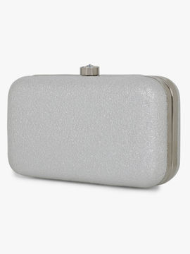 Silver clutches online clearance