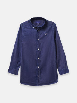 GANT - Blue Boys Shirt Collar Shirt