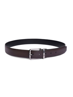 BELWABA - Black & Brown Men Reversible Leather Belt