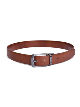 BELWABA - Tan Men Reversible Leather Belt