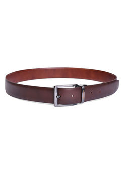 BELWABA - Tan & Brown Men Reversible Leather Belt