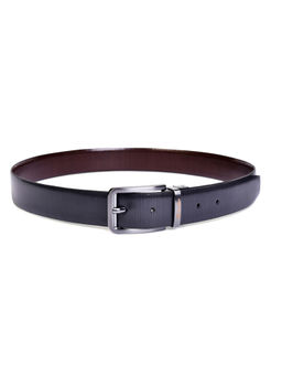 BELWABA - Black & Brown Men Reversible Leather Belt
