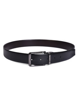 BELWABA - Black & Brown Men Reversible Leather Belt