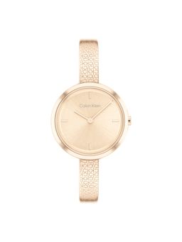 Calvin Klein - Iconic Quartz Gold Round Dial Womens Watch - 25200183