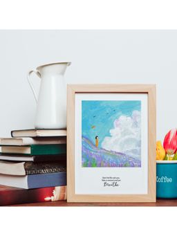 Happywagon - Just Breathe Wall Art A5 Framed