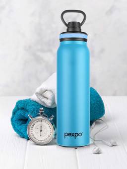 Pexpo - Austin Blue Stainless Steel Vacuum Insulated Hot & Cold Flask - 940 ml
