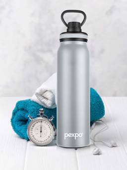 Pexpo - Austin Grey Stainless Steel Vacuum Insulated Hot & Cold Flask - 940 ml
