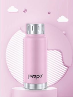 Pexpo - Cameo Baby Pink Stainless Steel Vacuum Insulated Hot & Cold Flask - 300 ml