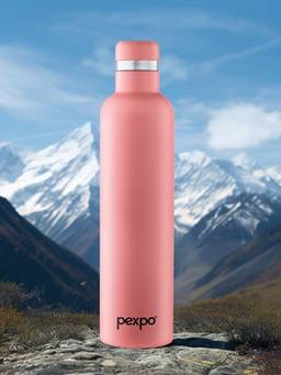 Pexpo - Oreo Candy Pink Stainless Steel Vacuum Insulated Hot & Cold Flask - 1000 ml