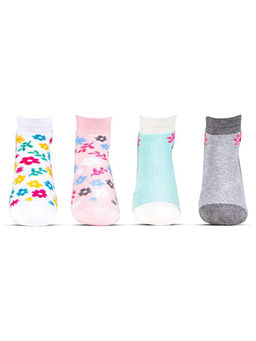 Bonjour - Multi-coloured Designer Socks For Girls (Pack of 4)