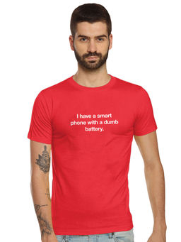 Tantra - Red Round Neck Printed T-Shirt