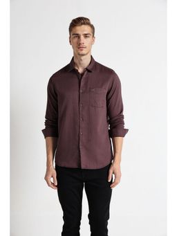 Crocodile - Textured Diamond Cut Pure Cotton Shirt