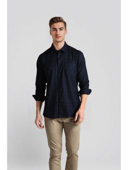 Crocodile - Checked Spread Collar In Viscose-Blend Fabric Shirt