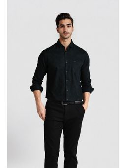 Crocodile - Pure Cotton Printed Spread Collar Shirt