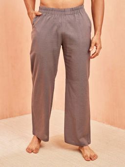 Vastramay - Grey Men Solid Cotton Flex Pyjama