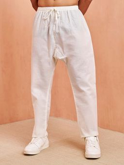Vastramay - Men Cream Cotton Pyjama