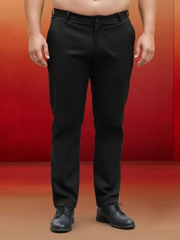Vastramay - Black Cotton Lycra Pant Style Pant for Men