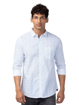 Spykar - Blue Full Sleeves Poplin Shirt for Men