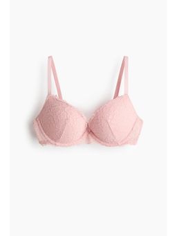 H&M - Women Pink Lace Super Push-Up Bra
