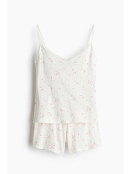 H&M - Women Multi-Color Cotton Pointelle Pyjamas