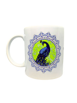 Eco Corner - Elegant Peacock Ceramic Mug