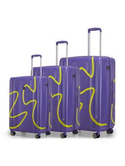 PROVOGUE - Loop Solid Blue Trolley Bags (Pack of 3) S/M/L