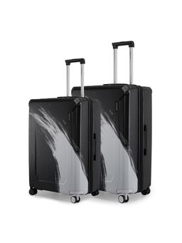 PROVOGUE - wave Solid Black Trolley Bags (Pack of 2) S/M