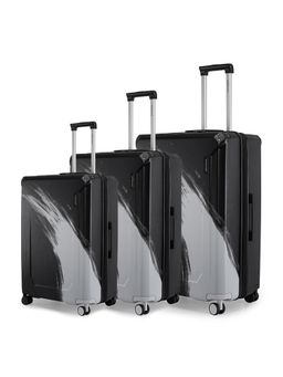 PROVOGUE - wave Solid Black Trolley Bags (Pack of 3) S/M/L