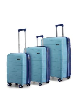 PROVOGUE - Azure Solid Blue Trolley Bags (Pack of 3) S/M/L