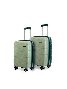 PROVOGUE - Azure Solid Green Trolley Bags (Pack of 2) S/M