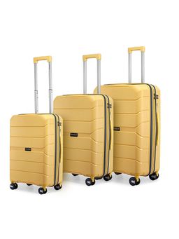 PROVOGUE - Cascade Solid Yellow Trolley Bags (Pack of 3) S/M/L