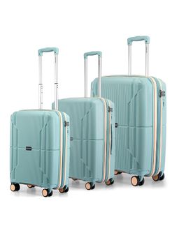 PROVOGUE - Lumina Solid Blue Trolley Bags (Pack of 3) S/M/L