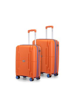 PROVOGUE - Lumina Solid Orange Trolley Bags (Pack of 2) S/M
