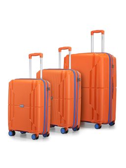 PROVOGUE - Lumina Solid Orange Trolley Bags (Pack of 3) S/M/L