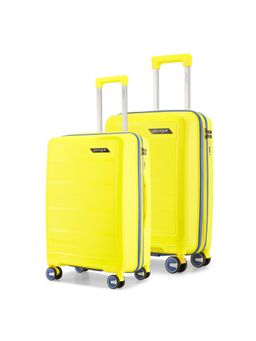 PROVOGUE - Spectrum Solid Yellow Trolley Bags (Pack of 2) S/M