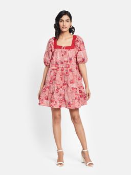 Fabindia - Cotton Poplin Tiered Dress