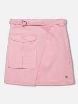 ELLE - Girls Pink Pure Cotton Skirt