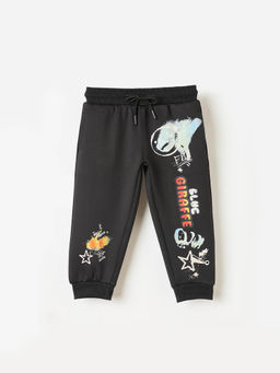 Blue Giraffe - Boys Black Polyester Joggers