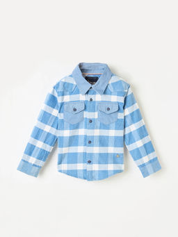 Blue Giraffe - Boys Pure Cotton Collar Neck Shirt