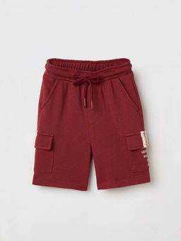 Blue Giraffe - Boys Red Polycotton Shorts