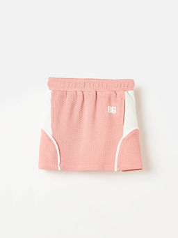 Blue Giraffe - Girls Pink Polyester Skirt