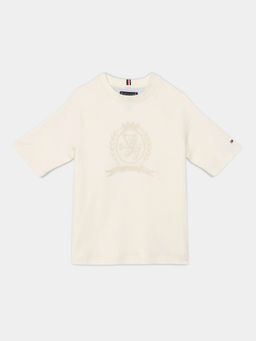 Tommy Hilfiger - Boys Beige Cotton Crew Neck T-shirt