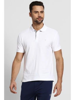 Van Heusen Innerwear - Men Athleisure Colour Fresh & Quick Dry Polo T-Shirt - White