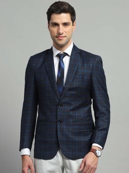Monte Carlo - Blue Checks Regular Blazer
